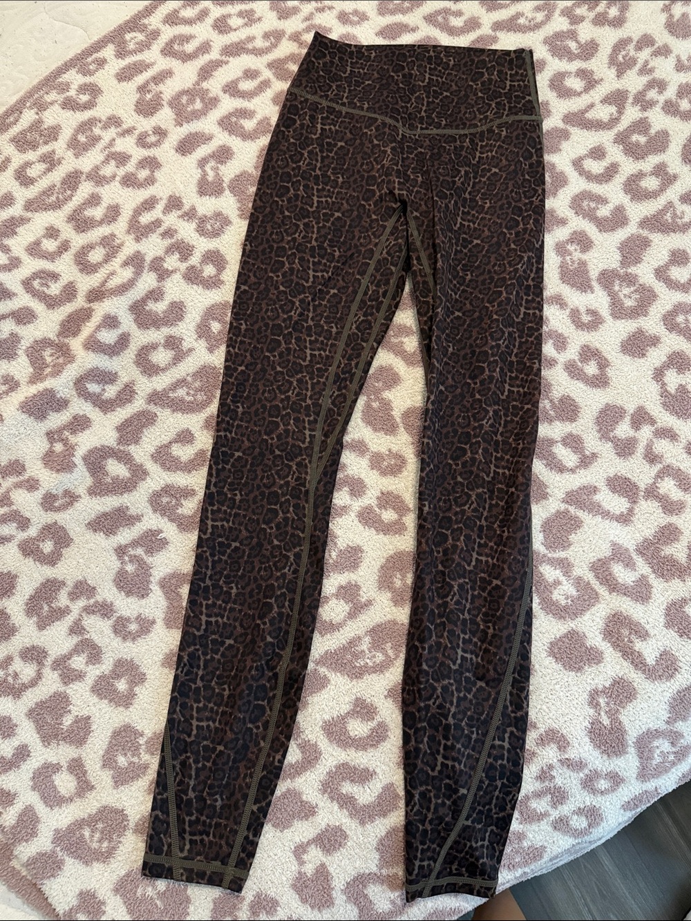 Acta High-Rise Leopard Print Jeggings in Brown
